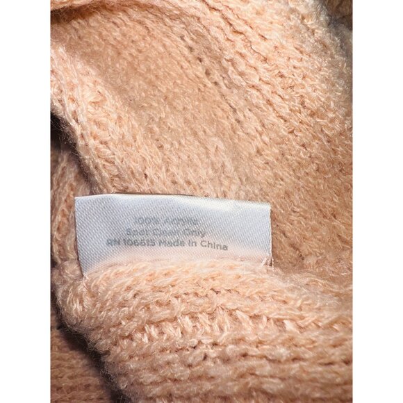 Chic Coral Knit Fringe Poncho Shawl Wrap Sleeveless Soft - Picture 4 of 4